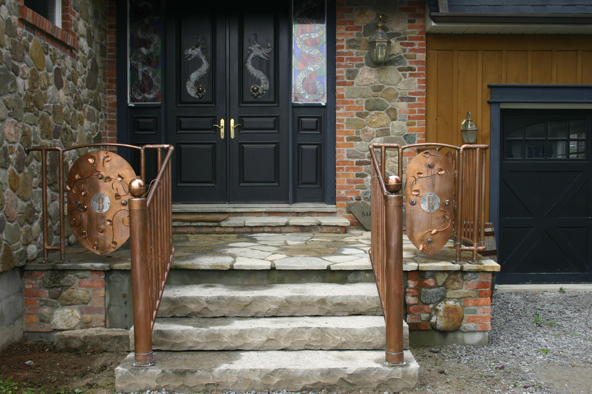 Baroque House Railing by Karen Felesko